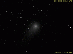 Kometa C/2009 P1 (Garradd) 3.9.2011 - animace